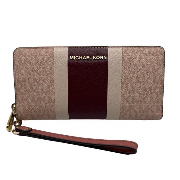 MICHAEL KORS JET SET TRAVEL CONTINENTAL WALLET IN BALLET MULTI - Picture 1 of 11